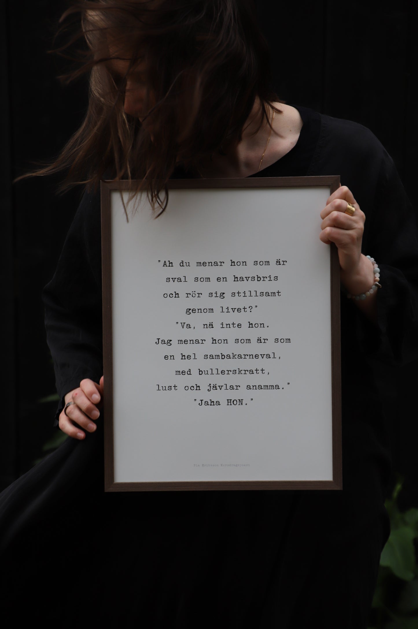 Poster 30x40 cm – Ah du menar HON