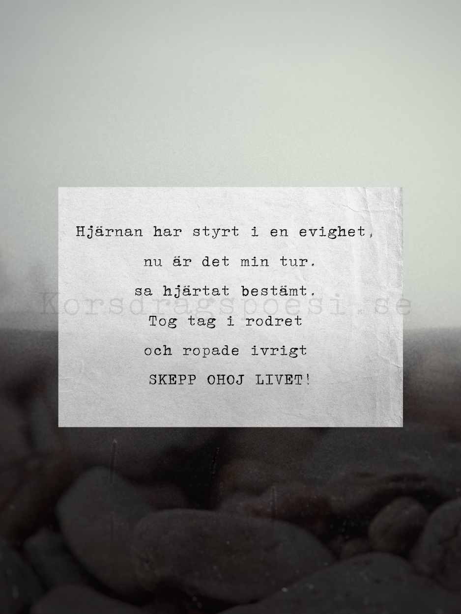 Fotopoesi 30x40 cm – Skepp ohoj