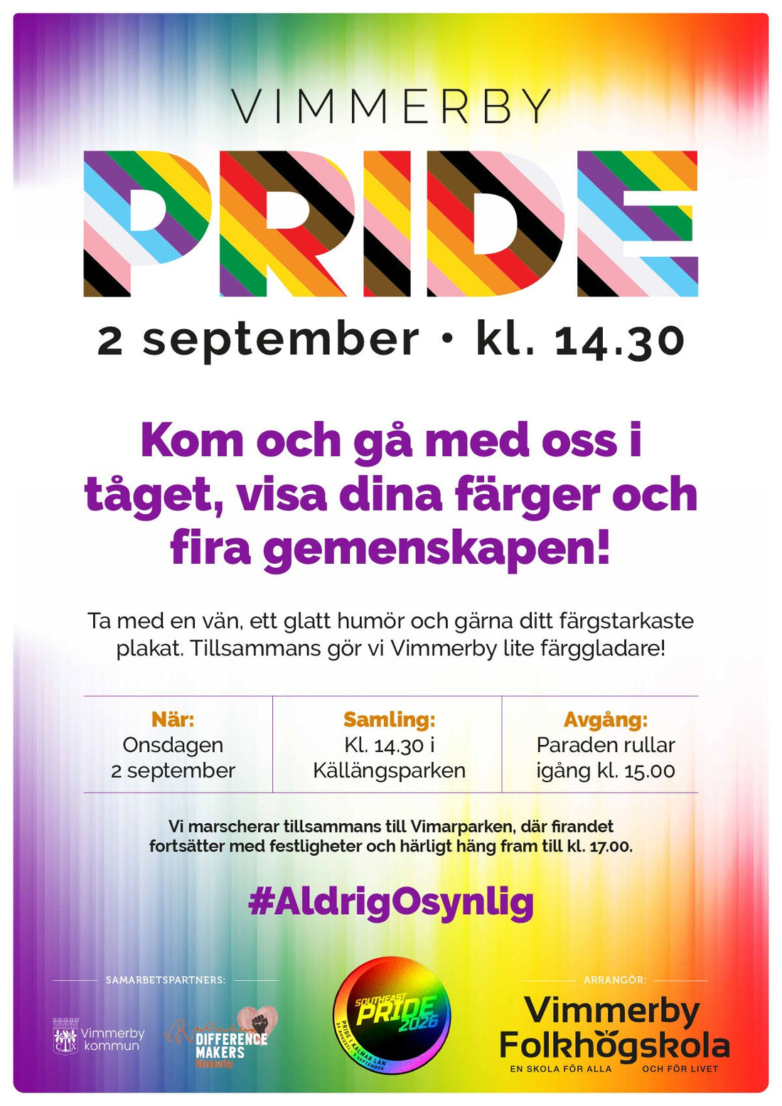 Prideparaden Vimmerby 2 september