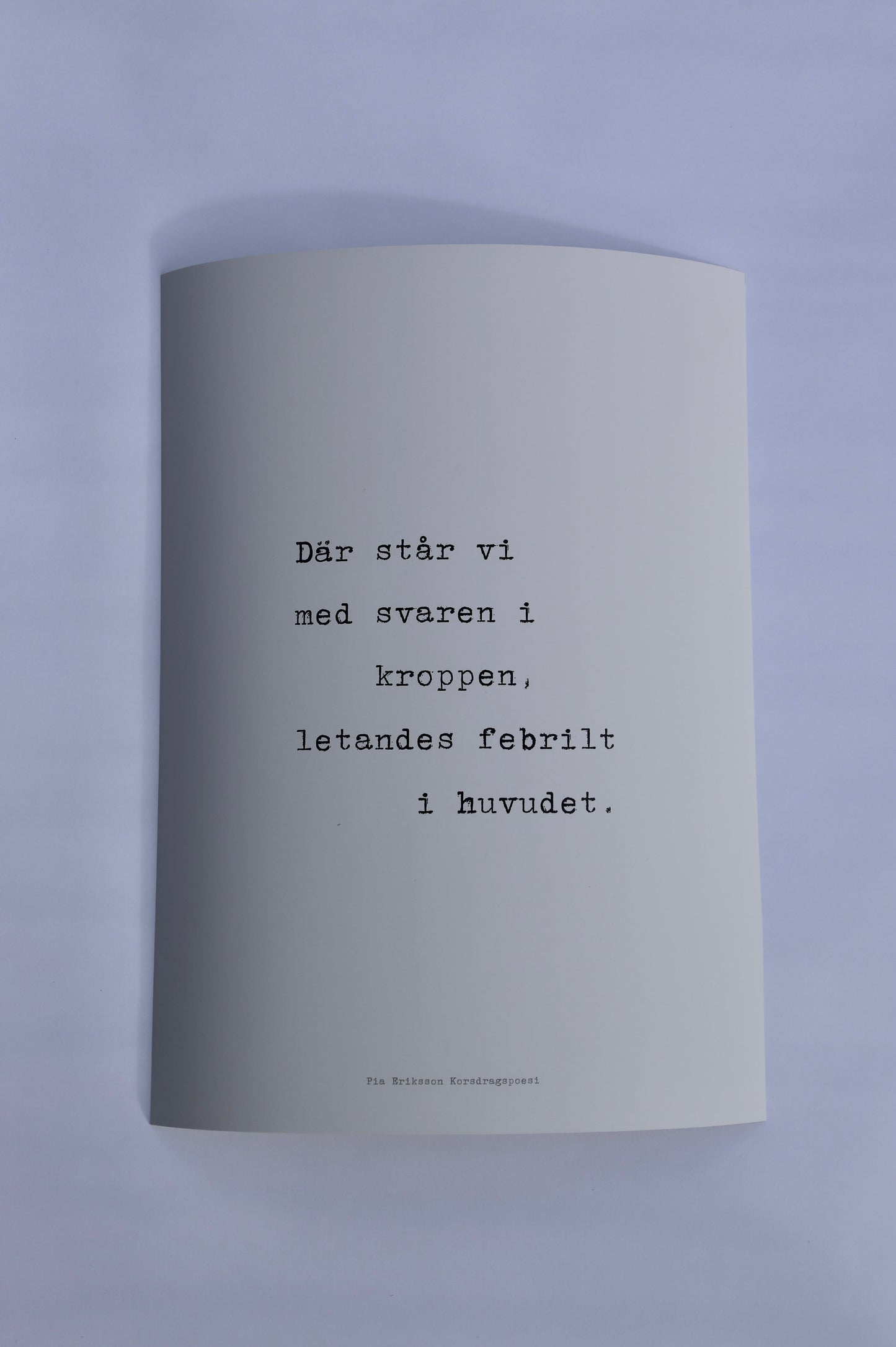 Svaren i kroppen. 