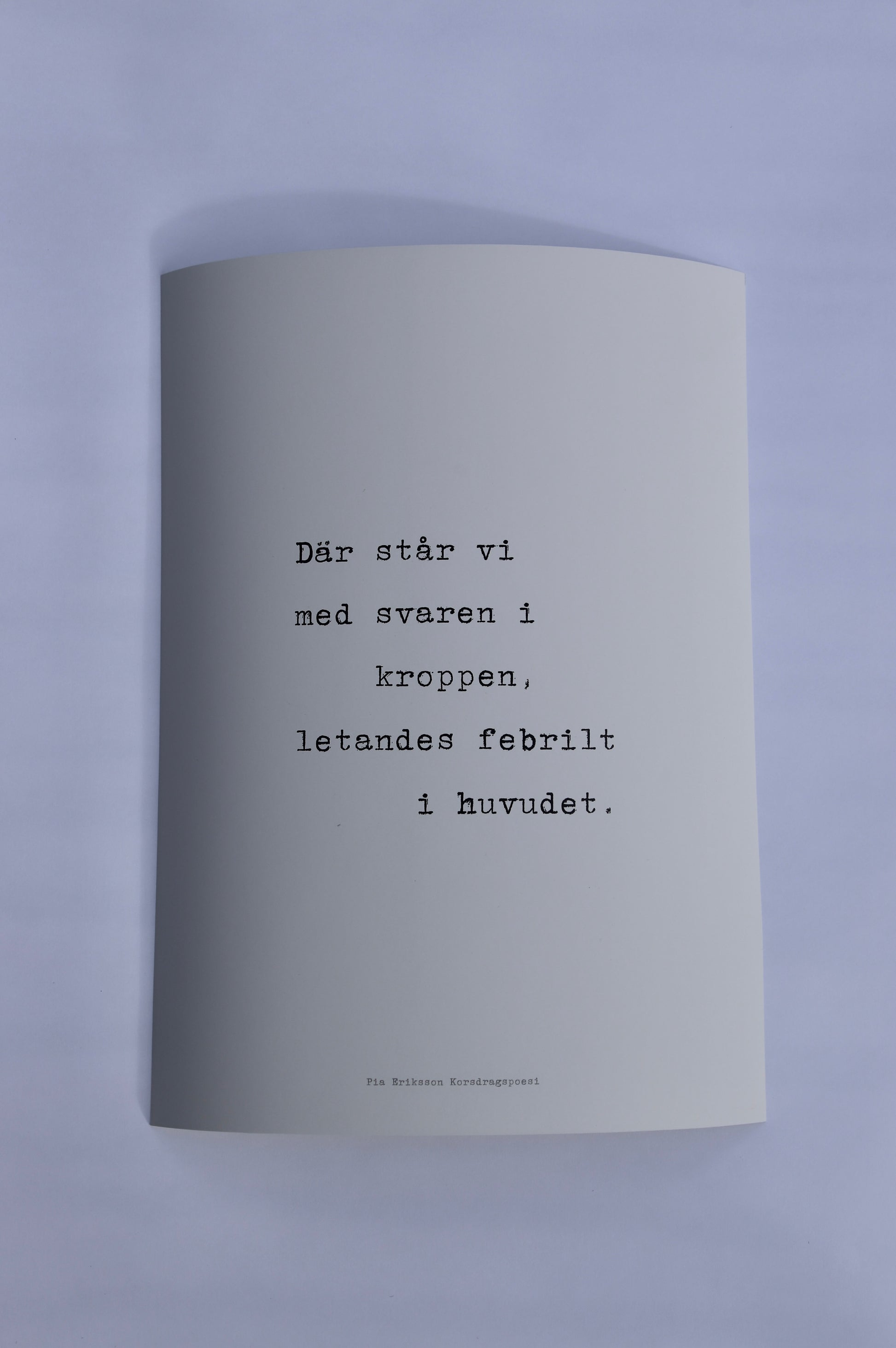 Svaren i kroppen. 
