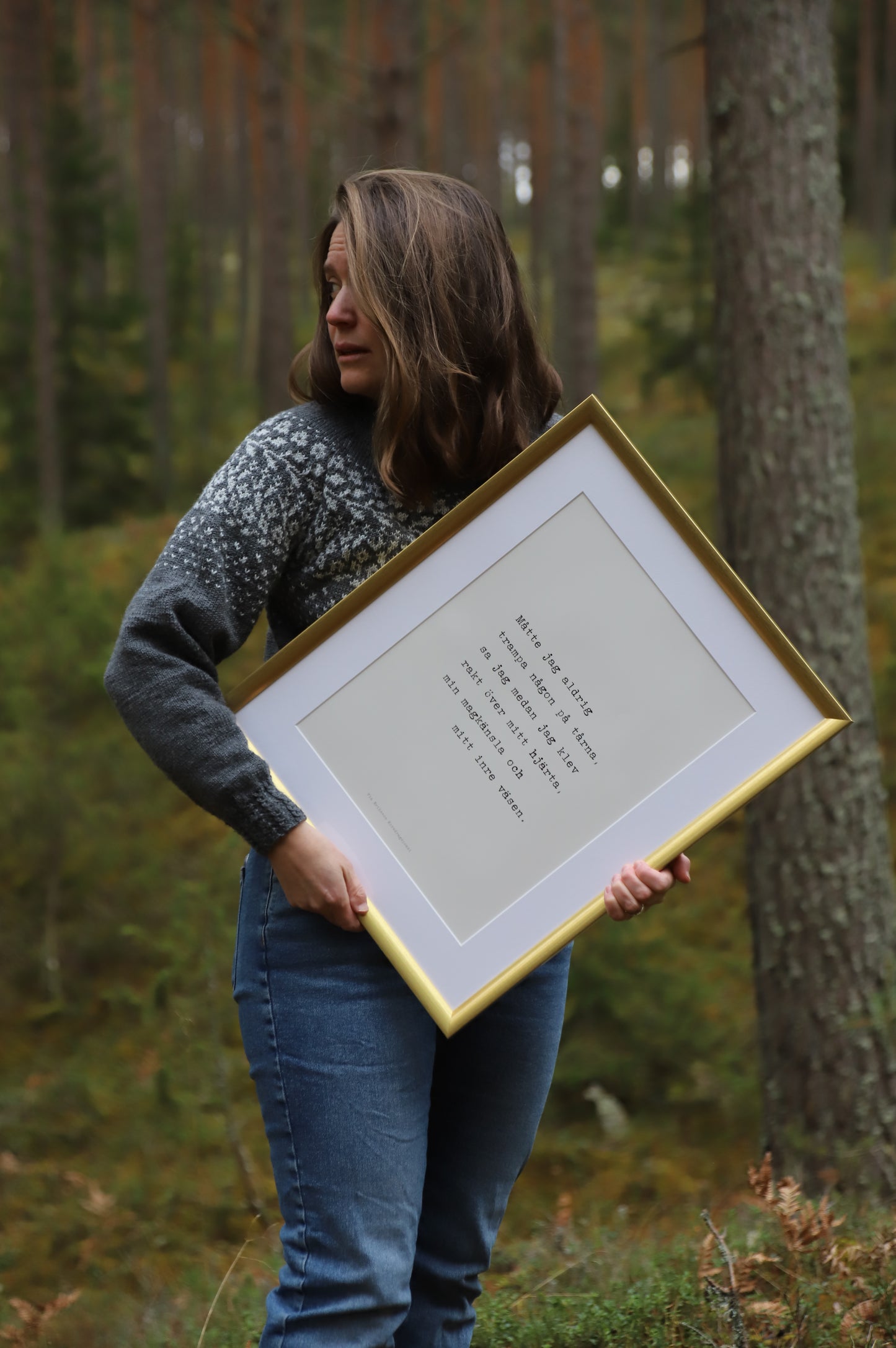 Poster 30x40 cm – Måtte jag aldrig